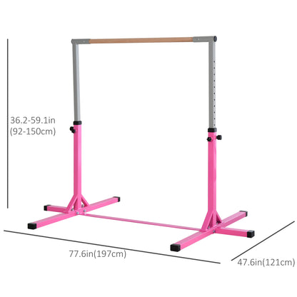 Barre de gymnastique professionnelle réglable pour enfants