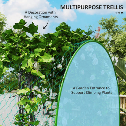 Jardinière surélevée en acier avec treillis en arche