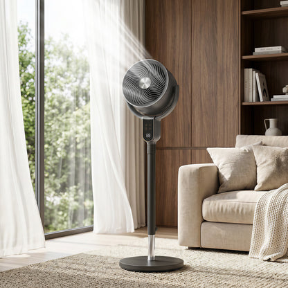 Ventilateur sur pied silencieux 8 vitesses avec aromathérapie