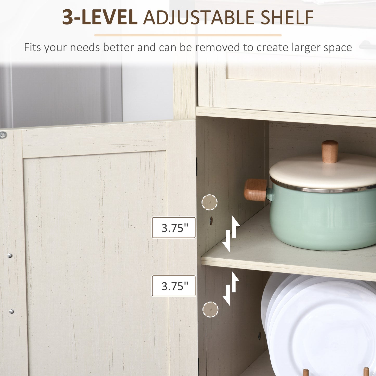 Armoire cuisine portes grange rustiques 2 portes