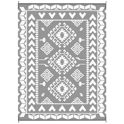 Tapis extérieur réversible 9' x 12' — gris