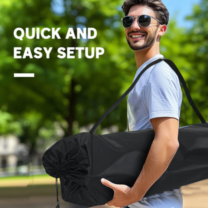 Chaise de camping double avec porte-verres et sac