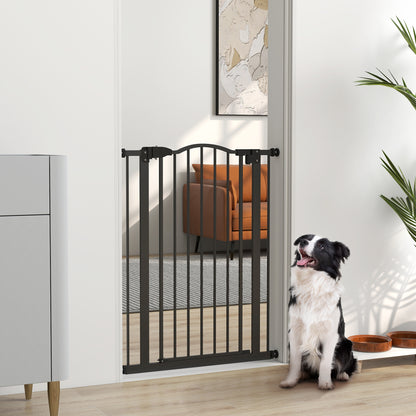 Barrière pour chien extra haute avec porte à fermeture automatique