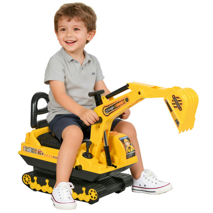 Excavatrice porteur enfant avec rangement et sons