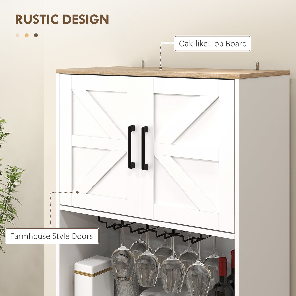 Armoire de cuisine style champêtre avec comptoir
