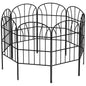 Clôture décorative de jardin 8 panneaux grille métal