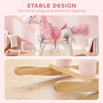 Cheval à bascule licorne pour bébé