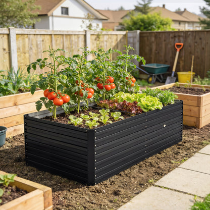 Bac jardinage surélevé galvanisé extra profond 152x91x60cm