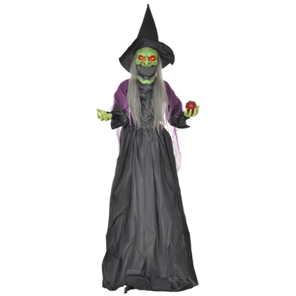 Sorcière animatronique grandeur nature Halloween sonore