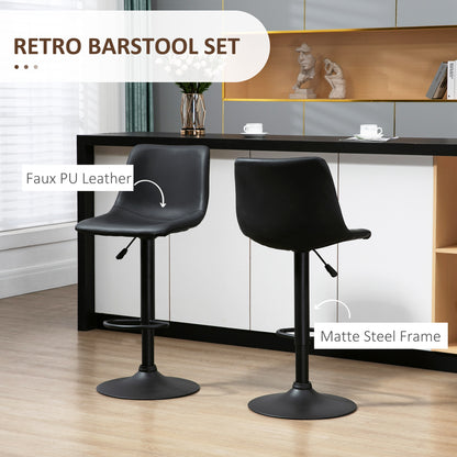 Tabourets de bar ajustables pivotants ensemble de 2