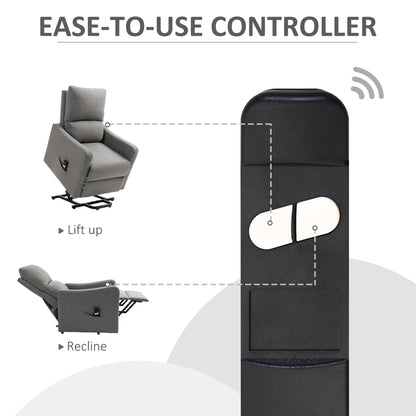 Fauteuil releveur électrique inclinable avec télécommande