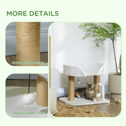 Arbre à chat compact avec griffoirs en jute