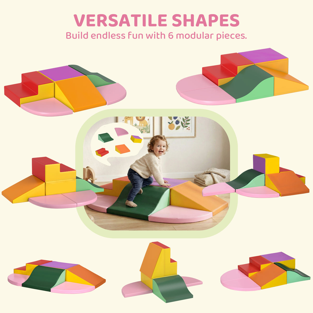 Ensemble de jeu de mousse pour tout-petits — Lot de 6