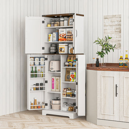 Armoire de cuisine haute avec clayettes ajustables