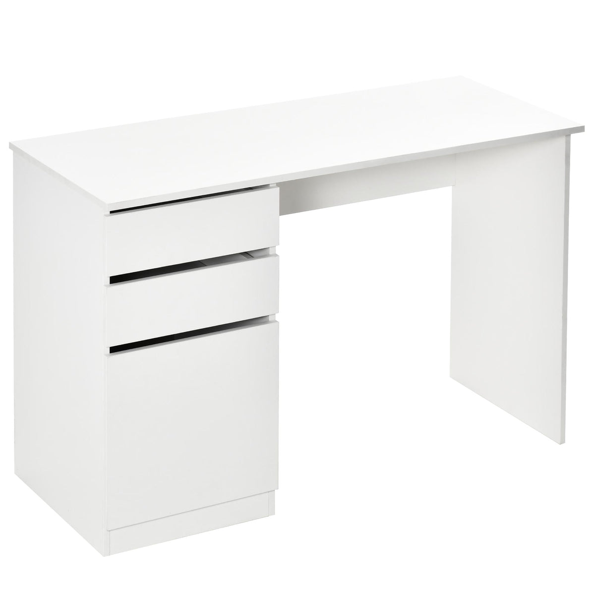 Bureau informatique avec tiroirs et armoire