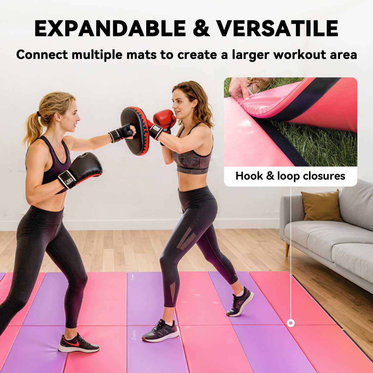 Tapis de gymnastique pliable en mousse