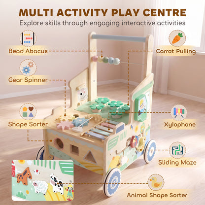 Marchette de bébé en bois style Montessori
