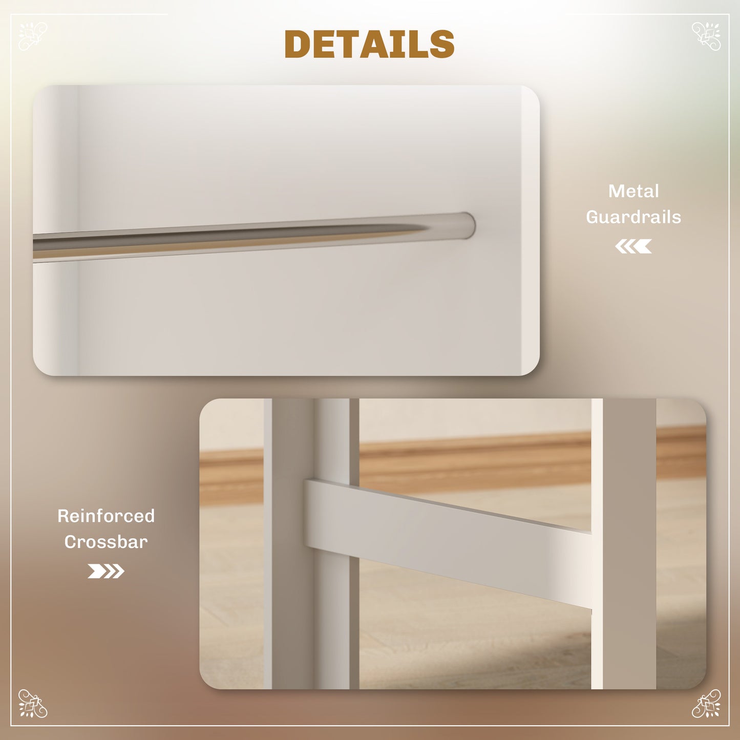 Table haute cuisine 3 tablettes rangement