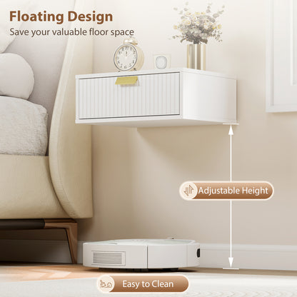 Tables de chevet flottantes murales — Lot de 2