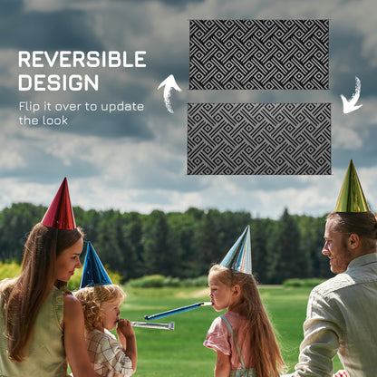 Tapis extérieur réversible imperméable 274 x 549 cm