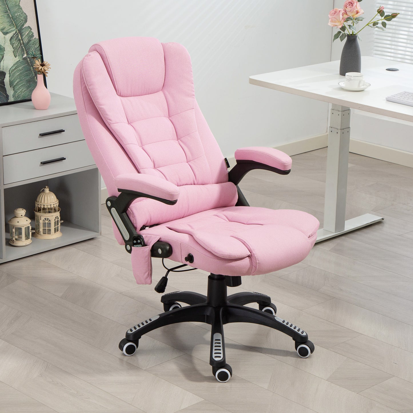 Fauteuil bureau massant inclinable dossier haut pivotant