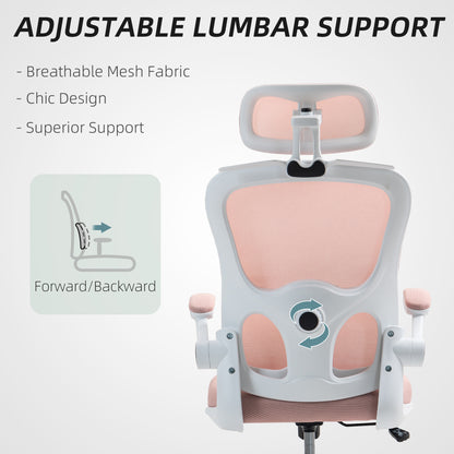Chaise de bureau ergonomique en maille avec support lombaire
