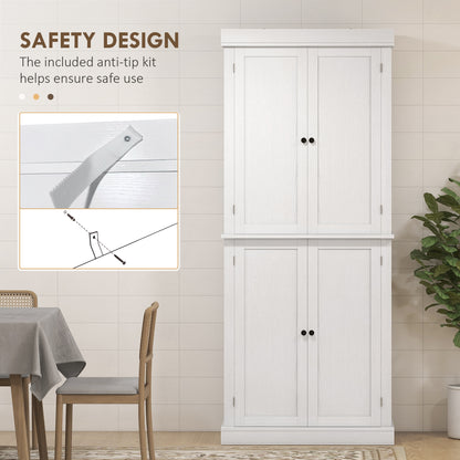 Garde-manger cuisine 184cm 4 portes 6 tablettes
