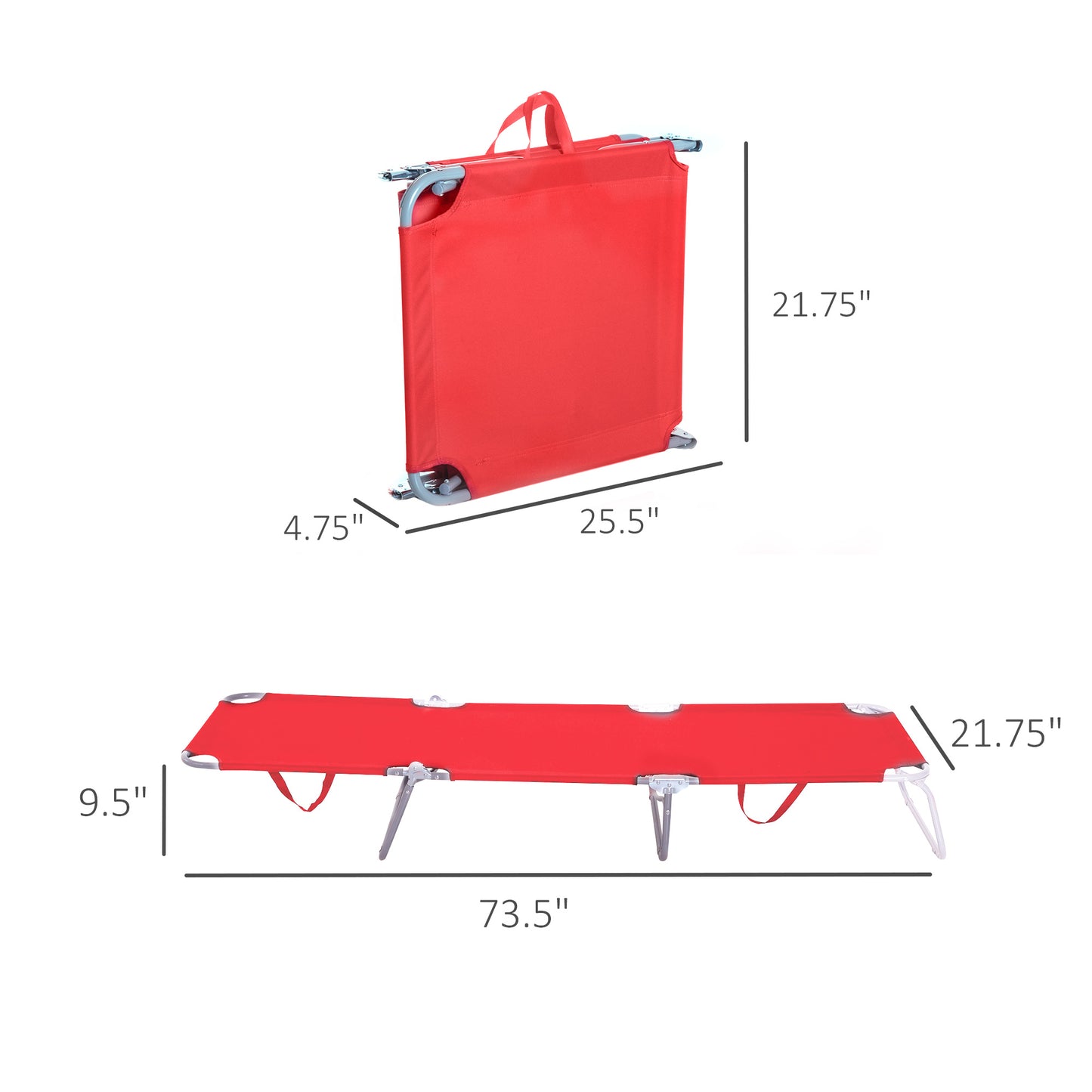 Chaise longue pliante extérieure à dossier réglable