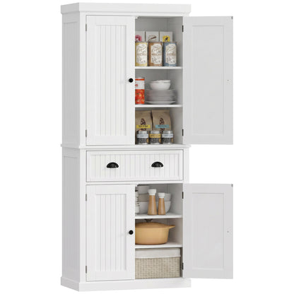 Armoire-garde-manger cuisine 6 niveaux avec tiroir