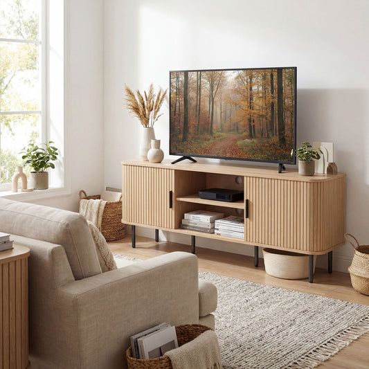 Meuble TV moderne pour téléviseur de 165 cm (165 cm)