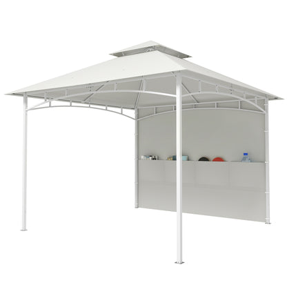 Gazébo patio double toit 3 x 3 m avec rangement