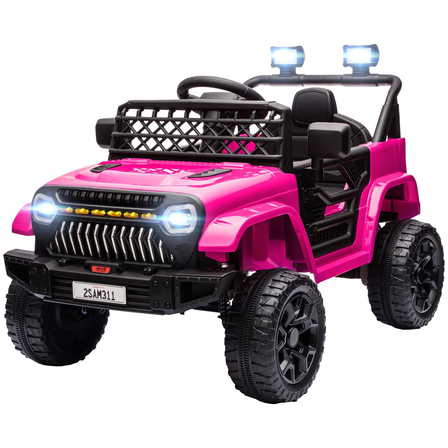 Camion électrique 12V télécommandé pour enfants avec suspension
