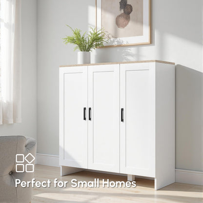 Buffet moderne avec portes shaker et tablettes ajustables