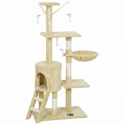 Arbre à chat multiétage avec griffoirs et condo