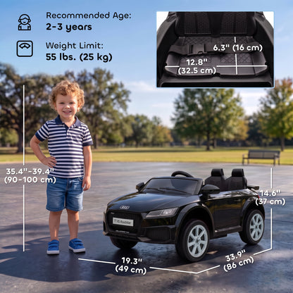 Voiture électrique pour enfants TT RS 12 V télécommandée