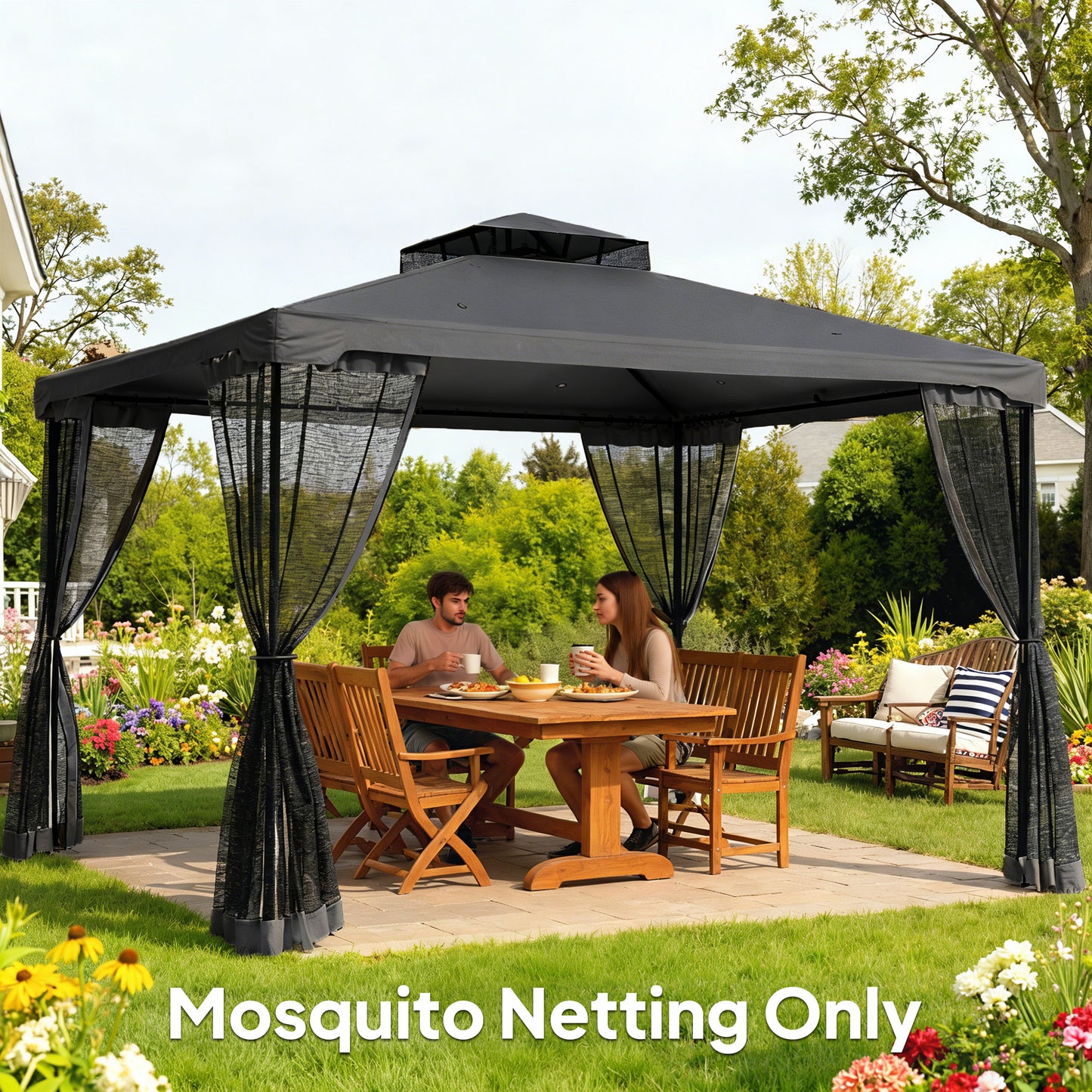 Moustiquaire de remplacement pour gazebo 10' x 13'