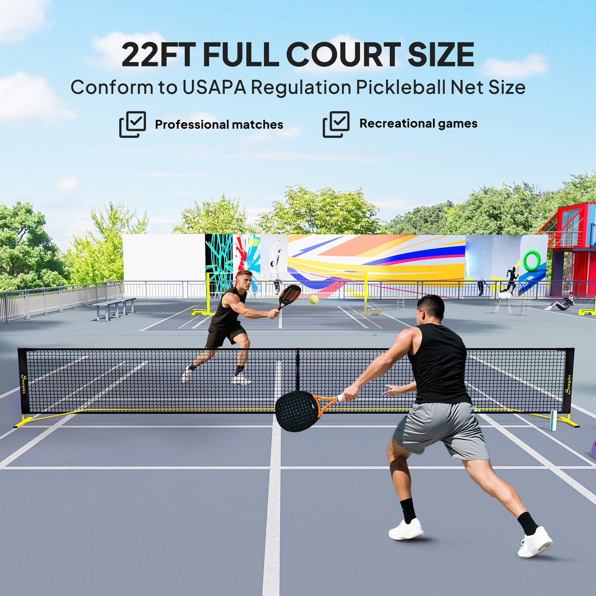 Filet de pickleball portable officiel avec sac de transport