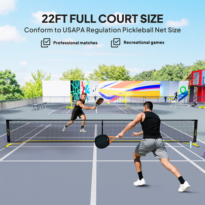 Filet de pickleball portable officiel avec sac de transport