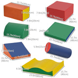 Blocs de jeu en mousse modulaires 7 pièces pour tout-petits