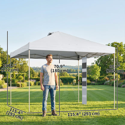 Tente Pavillon Instantané 2.93 x 2.93 m UPF 50+