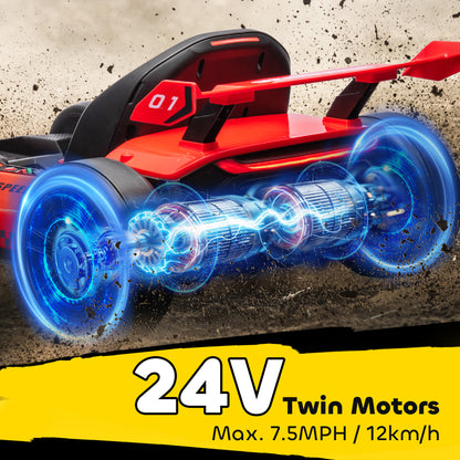 Kart électrique enfant 24V avec siège ajustable