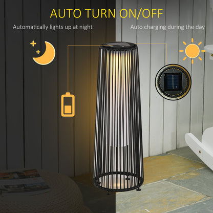 Lampe solaire tressée décorative extérieur LED automatique