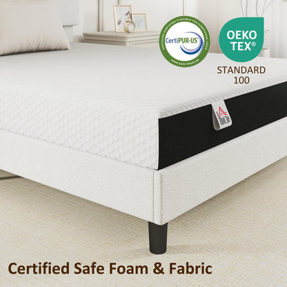 Matelas mousse à mémoire de forme gel rafraîchissant 20 cm