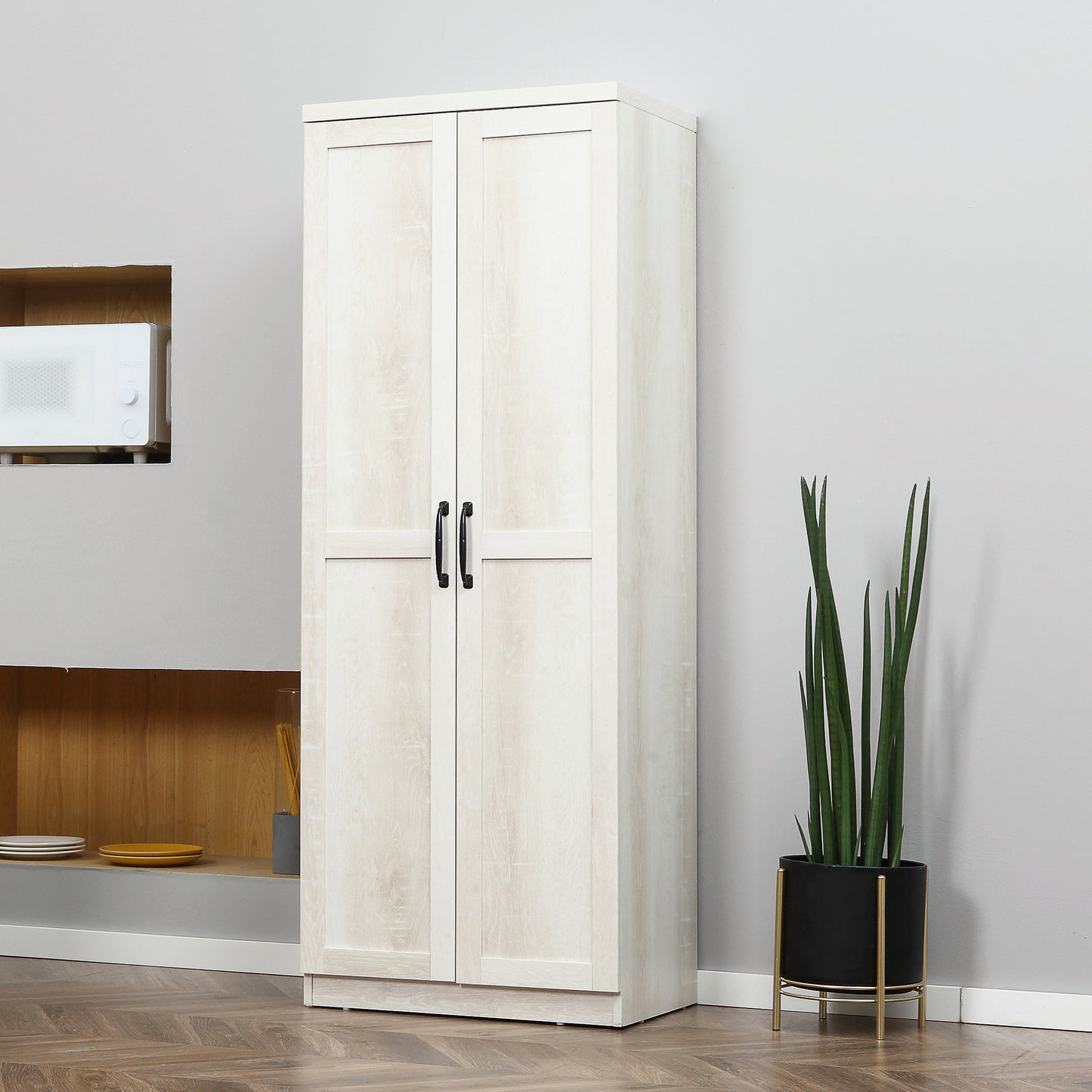 Armoire de cuisine 5 tablettes avec portes