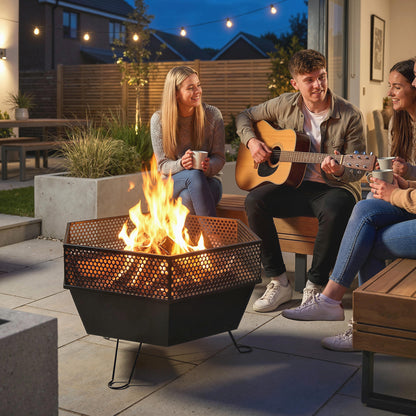 Foyer de feu pliable 20 po avec couvercle