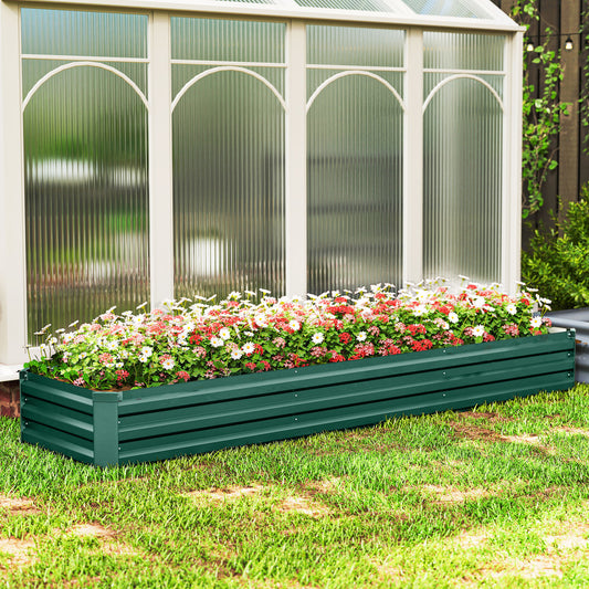 Bac surélevé galvanisé 8'x2'x1' pour jardin