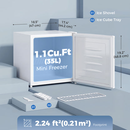 Mini congélateur vertical compact 31 L