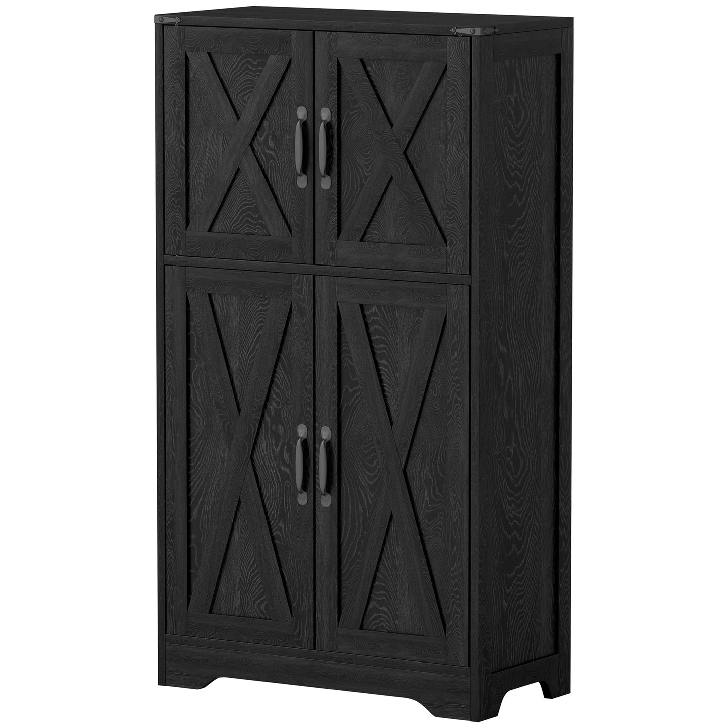 Armoire de cuisine style fermette avec portes de grange