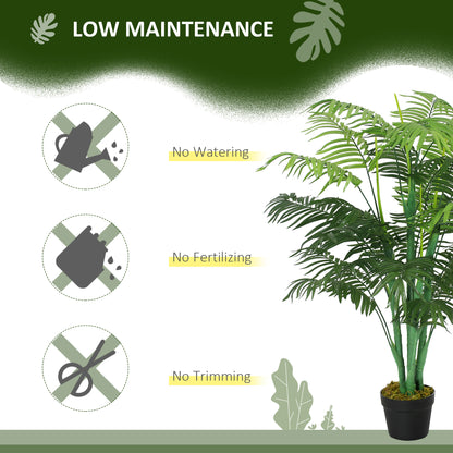 Palmier artificiel réaliste en pot — Vert
