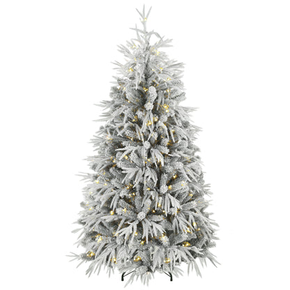 Arbre de Noël artificiel floqué lumineux